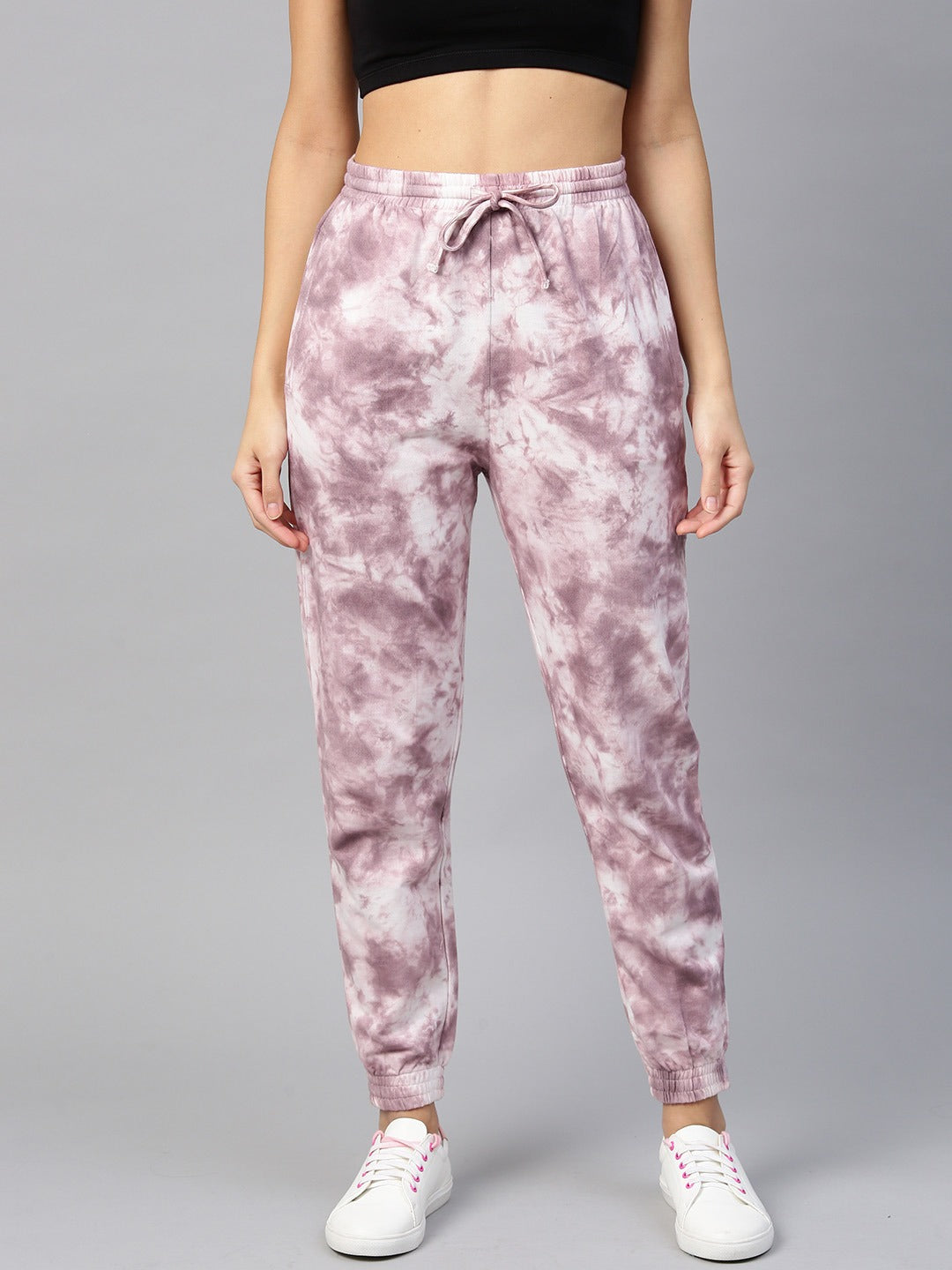Women Mauve Tie Die Joggers