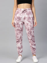 Women Mauve Tie Die Joggers
