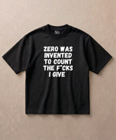 This is What Zero Was Invented For - Premium French Terry Oversized T-shirt