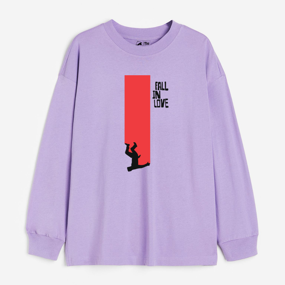 "Fall In Love - Cozy Delight: Winter Bliss Unisex Oversized Sweatshirt (400 GSM)"