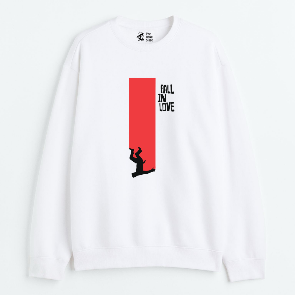 "Fall In Love - Cozy Delight: Winter Bliss Unisex Oversized Sweatshirt (400 GSM)"