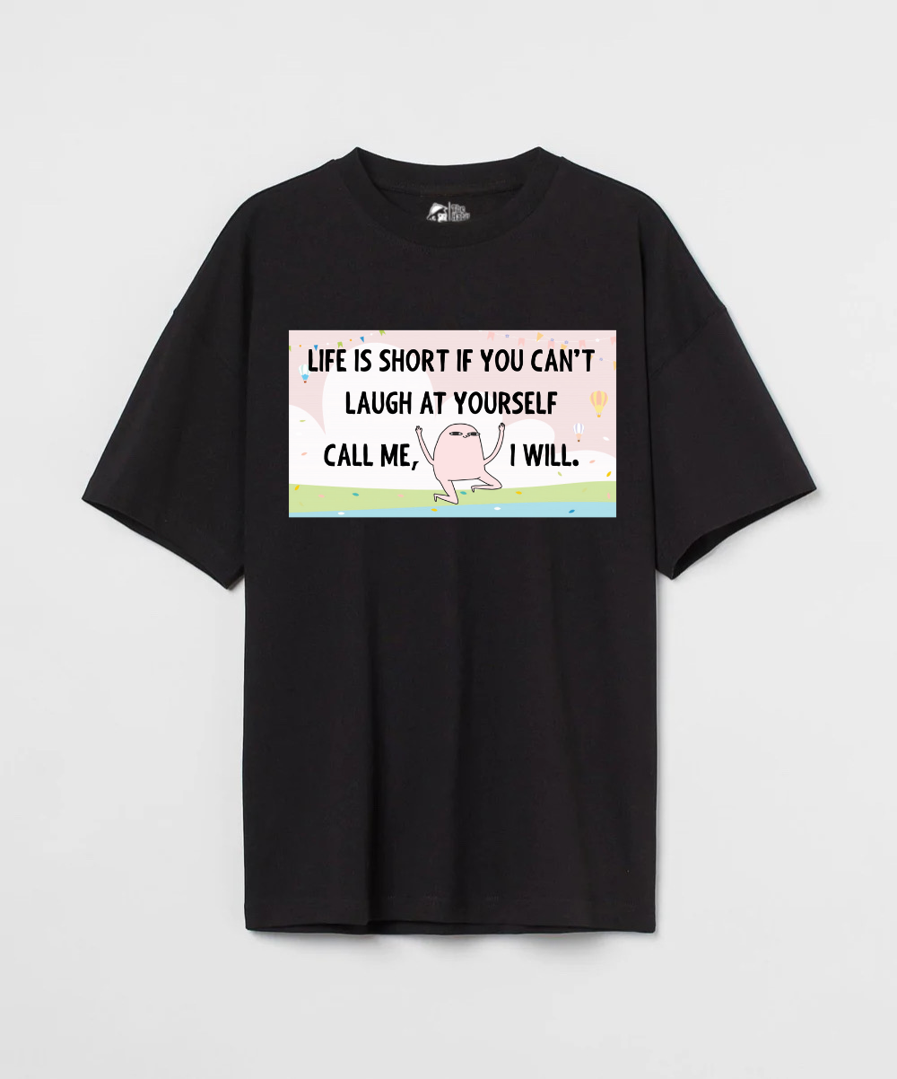 Life is Short Unisex 240 GSM Oversized T-shirt