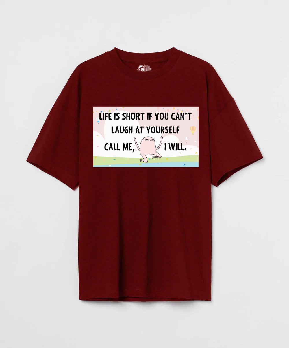 Life is Short Unisex 240 GSM Oversized T-shirt