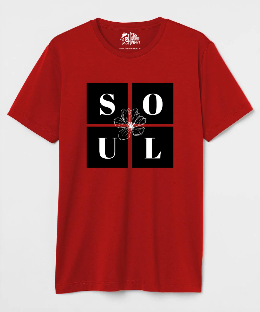 Soul Couple Unisex Round Neck Half Sleeve T-shirt
