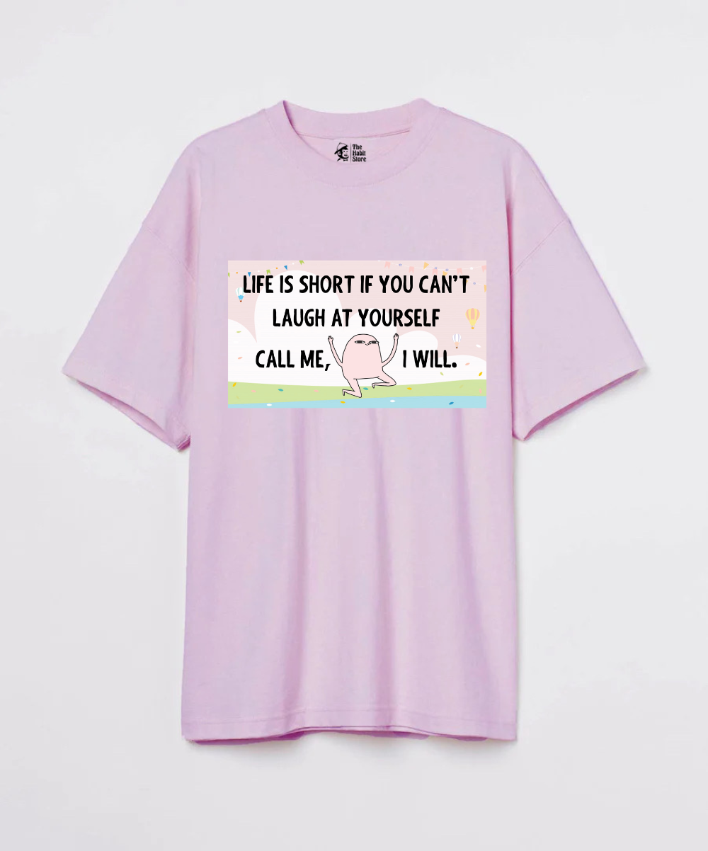 Life is Short Unisex 240 GSM Oversized T-shirt