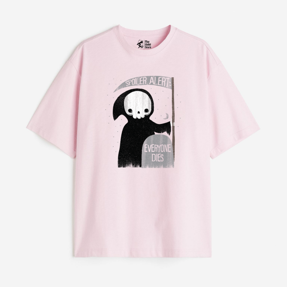 Spolier Alert Lightweight 180 GSM Unisex Oversized T-shirts