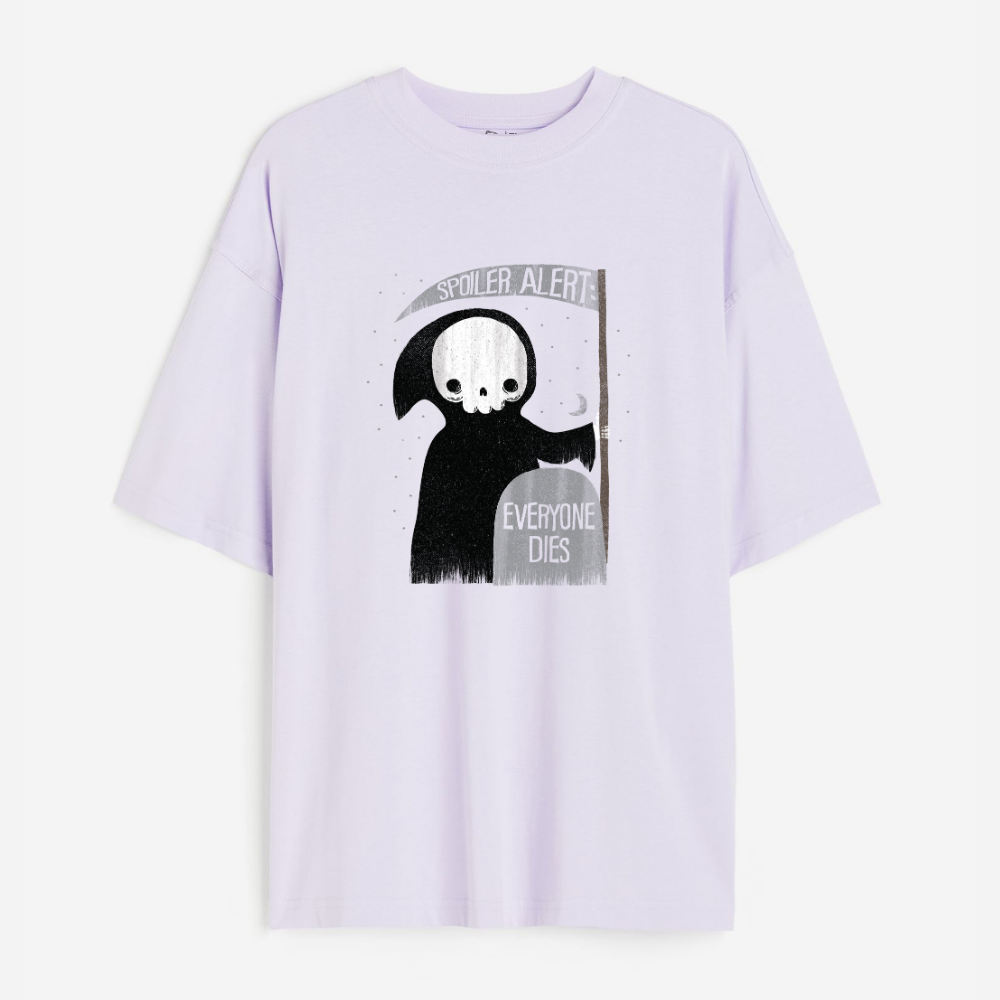 Spolier Alert Lightweight 180 GSM Unisex Oversized T-shirts