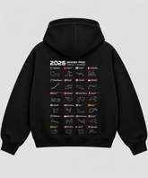 The Circuit – Black Boxy Hoodie – 100% Cotton Fleece