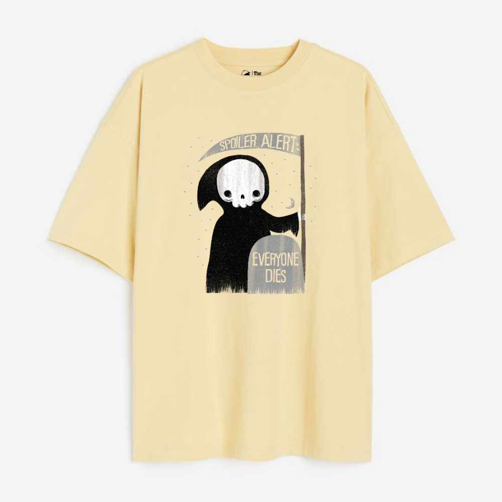 Spolier Alert Lightweight 180 GSM Unisex Oversized T-shirts