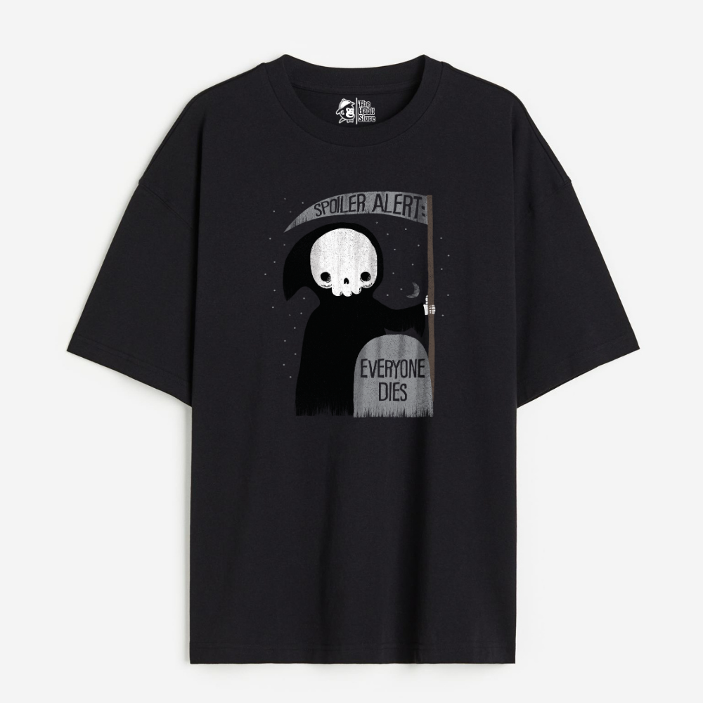 Spolier Alert Lightweight 180 GSM Unisex Oversized T-shirts