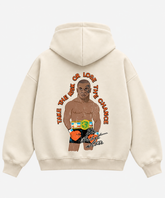 Take The Risk – Cream Boxy Hoodie – 100% Cotton Fleece