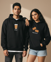 Chai / Parle G – Couple Oversized Hoodies (Set of 2) | Premium 400 GSM