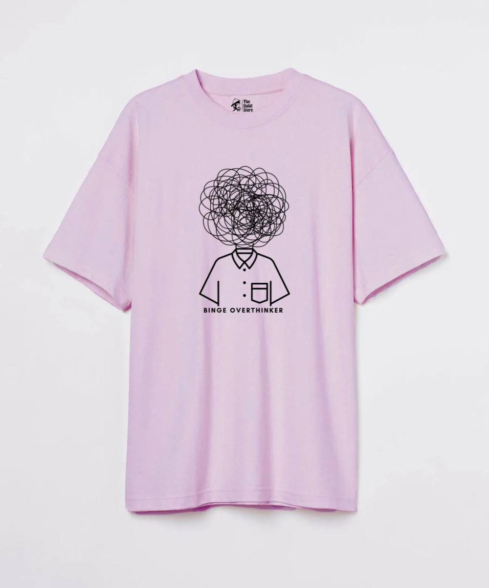 Binge Over Thinker 240 GSM Unisex Oversized T-shirt