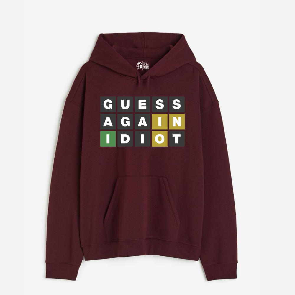 "Guess Again - Oversized Winter Dreams: Premium 400 GSM Hoodies"
