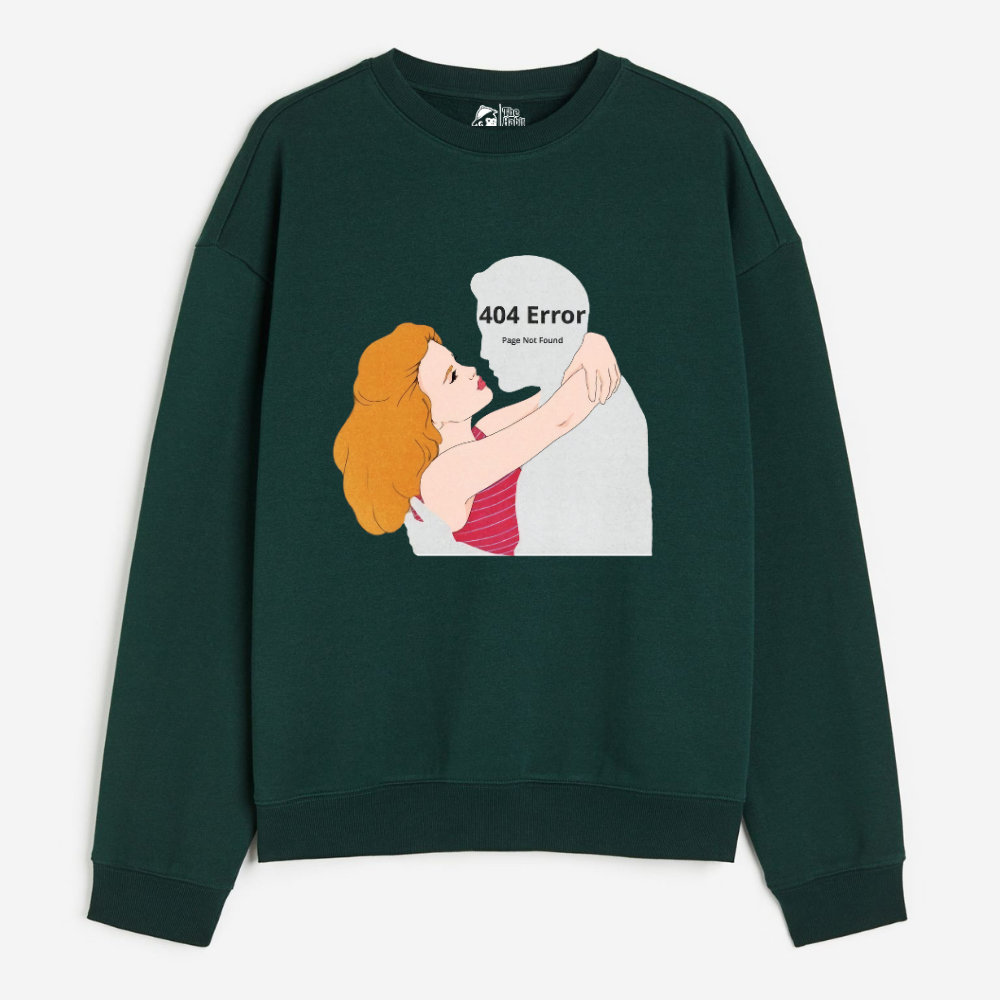 "Error 404 Not Found - Cozy Delight: Winter Bliss Unisex Oversized Sweatshirt (400 GSM)"