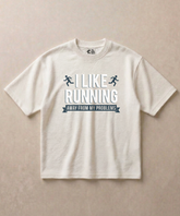 Running Away - Premium French Terry Oversized T-shirt