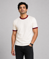 Off White Ringer T-Shirt