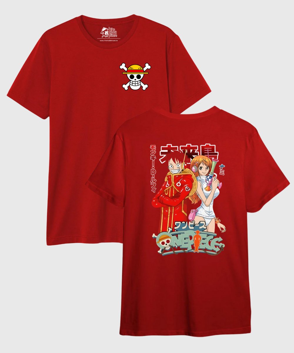 Luffy & Nami – One Piece – Unisex Regular Fit T-shirt