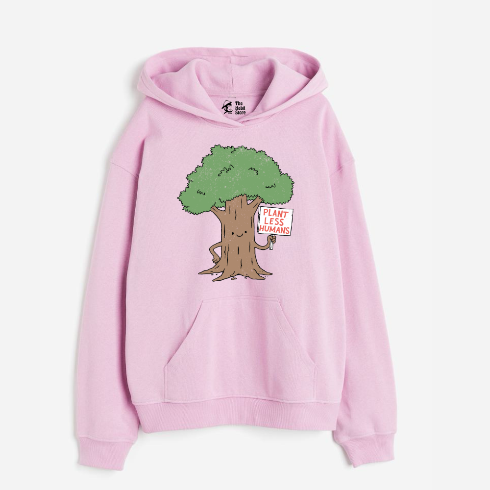 "Plant Less Humans - Oversized Winter Dreams: Premium 400 GSM Hoodies"