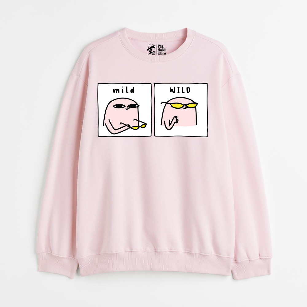 "Mild & Wild - Cozy Delight: Winter Bliss Unisex Oversized Sweatshirt (400 GSM)"