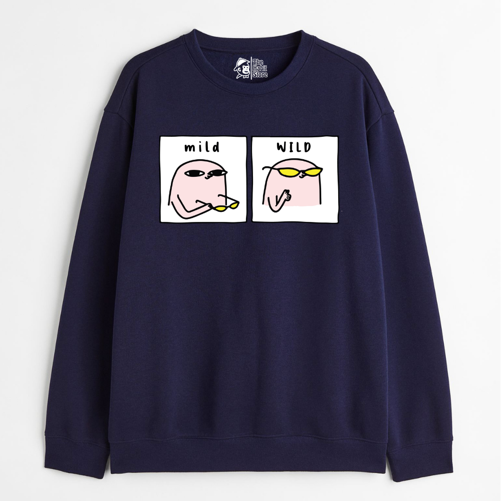 "Mild & Wild - Cozy Delight: Winter Bliss Unisex Oversized Sweatshirt (400 GSM)"