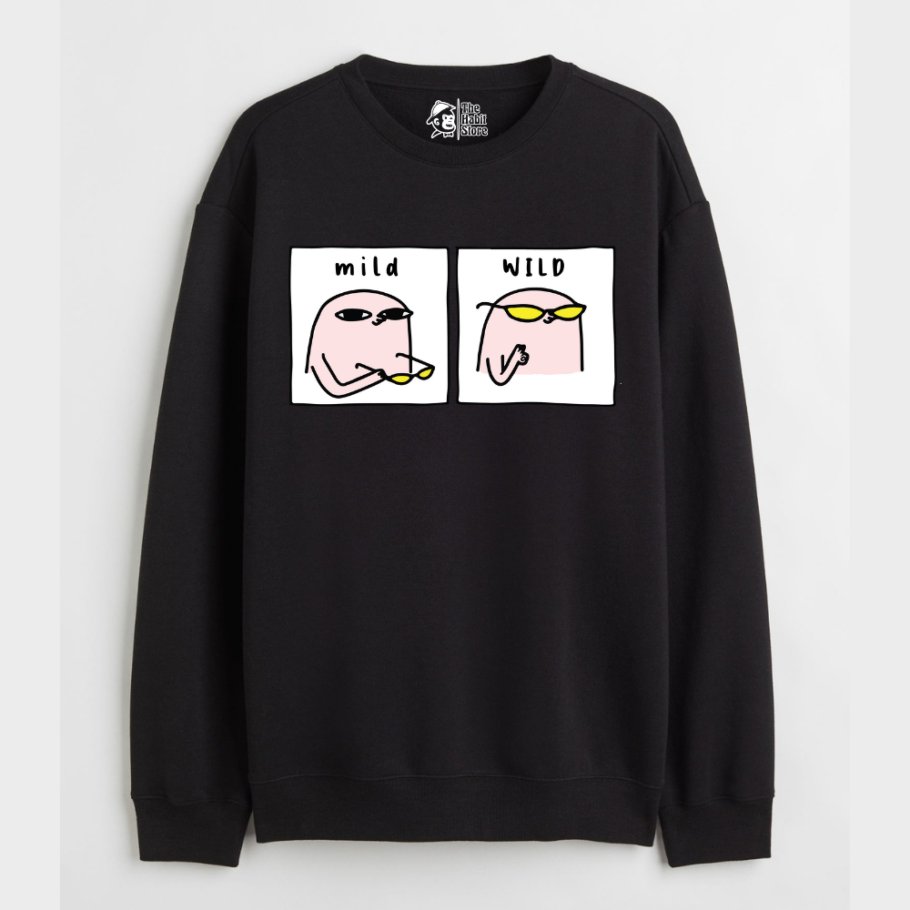 "Mild & Wild - Cozy Delight: Winter Bliss Unisex Oversized Sweatshirt (400 GSM)"