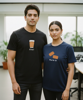 Chai / Parle G – Couple Regular Fit T-shirts (Set of 2)