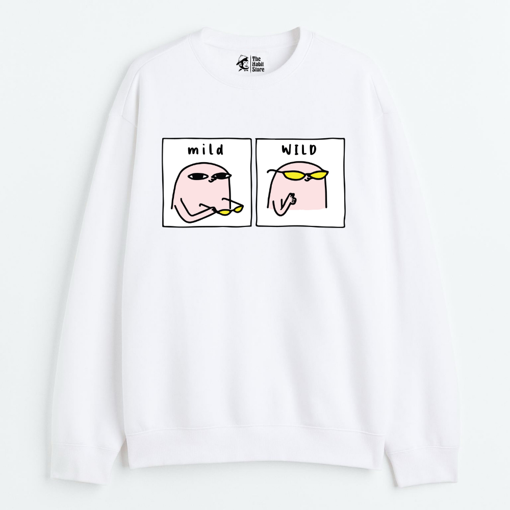 "Mild & Wild - Cozy Delight: Winter Bliss Unisex Oversized Sweatshirt (400 GSM)"