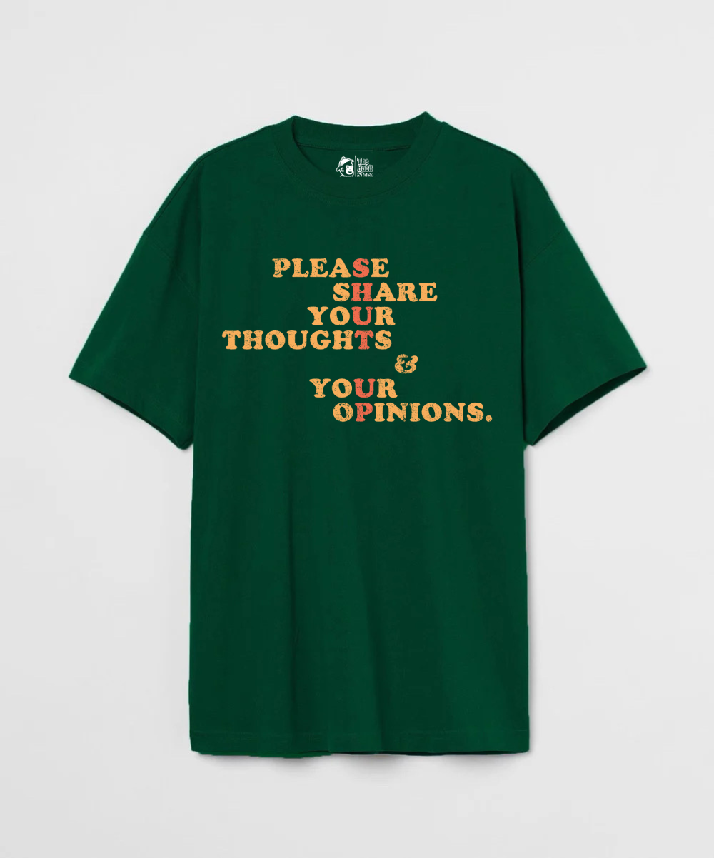 Shut Up 240 GSM Unisex Oversized T-shirt