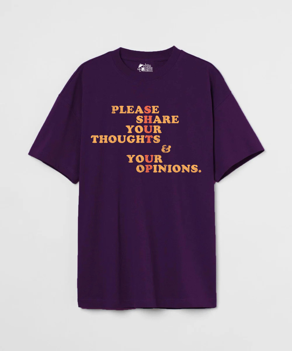 Shut Up 240 GSM Unisex Oversized T-shirt