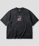 Chill Bro Acid Wash Oversized T-shirt | 240 GSM