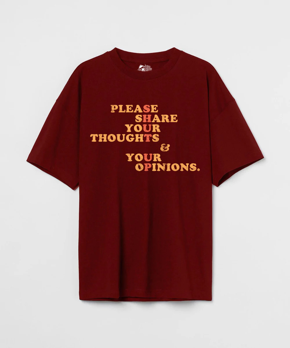 Shut Up 240 GSM Unisex Oversized T-shirt