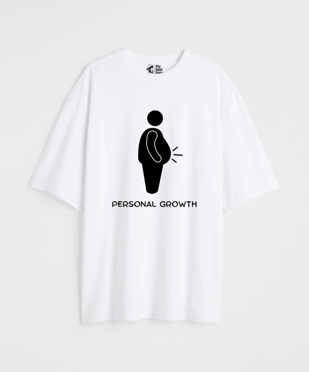 Personal Growth 240 GSM Unisex Oversized T-shirt