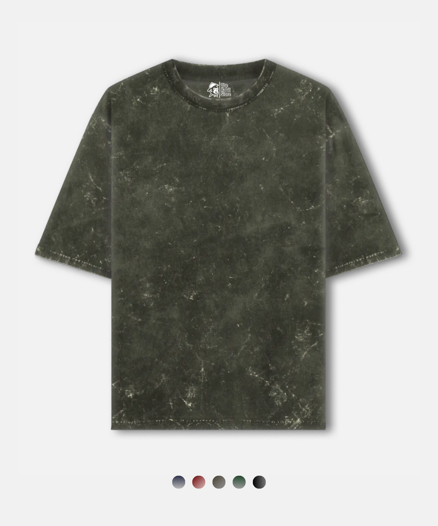 Statement Acid Wash Oversized Unisex T-shirt – 5 Bold Shades (240 GSM)
