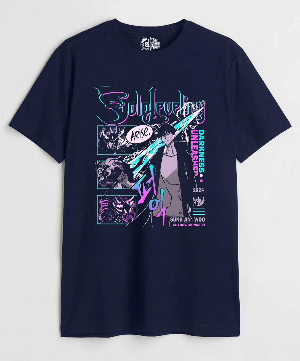 Darkness Unleashed Sololeveling – Anime Paglu – Unisex Regular Fit T-shirt