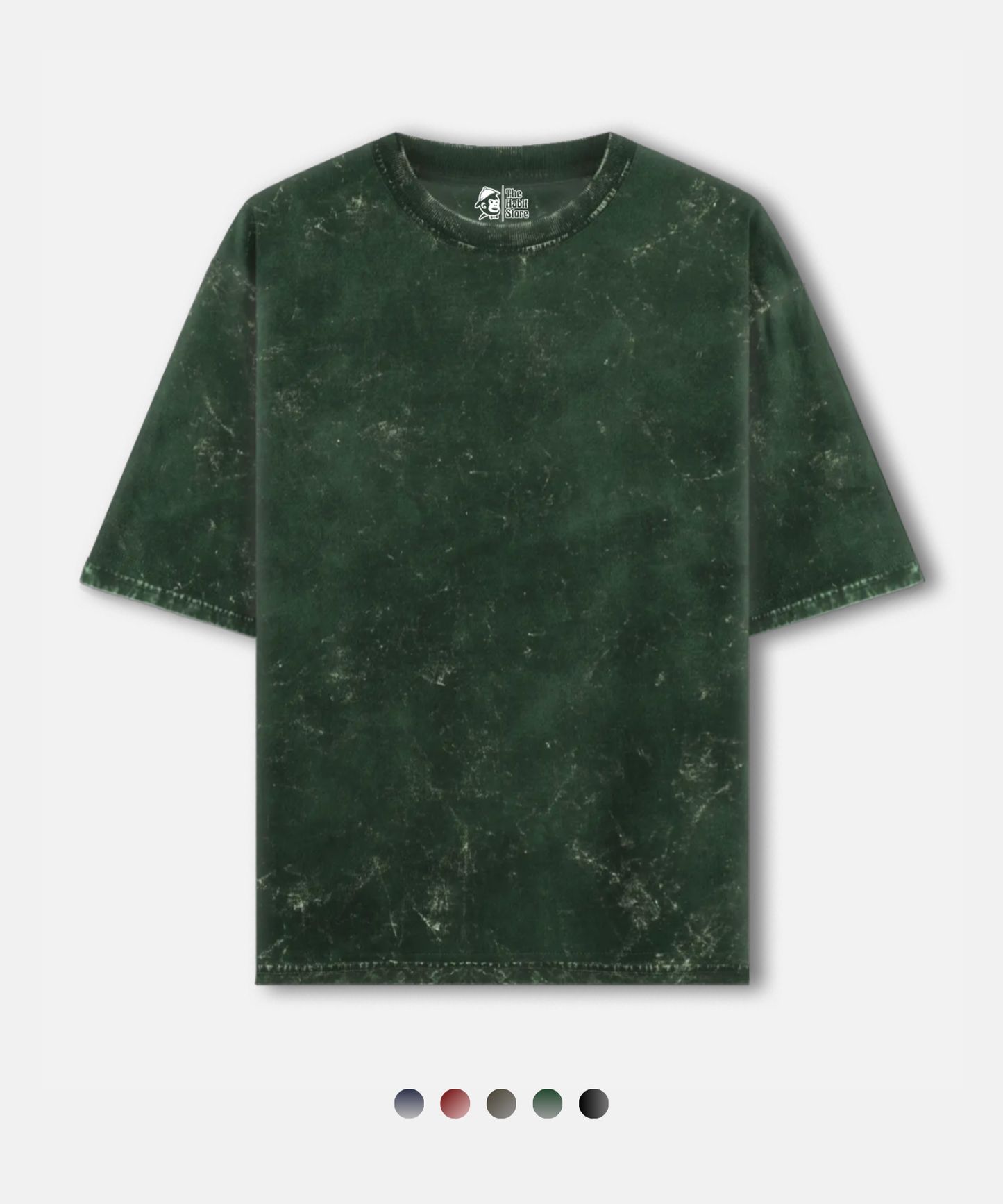 Statement Acid Wash Oversized Unisex T-shirt – 5 Bold Shades (240 GSM)