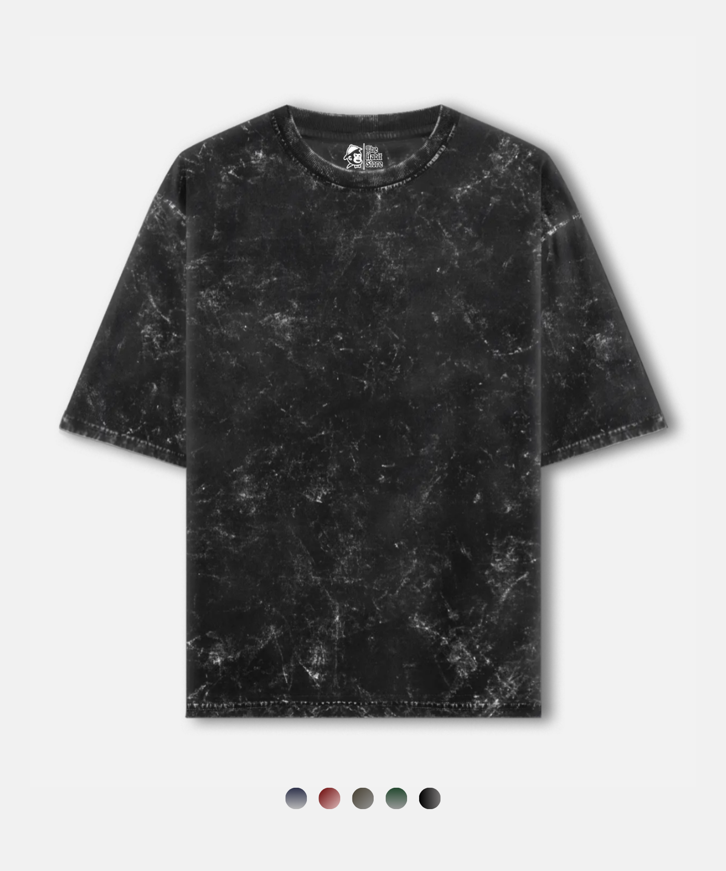 Statement Acid Wash Oversized Unisex T-shirt – 5 Bold Shades (240 GSM)