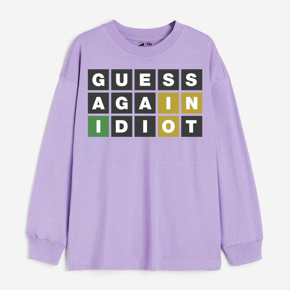 "Guess Again - Cozy Delight: Winter Bliss Unisex Oversized Sweatshirt (400 GSM)"