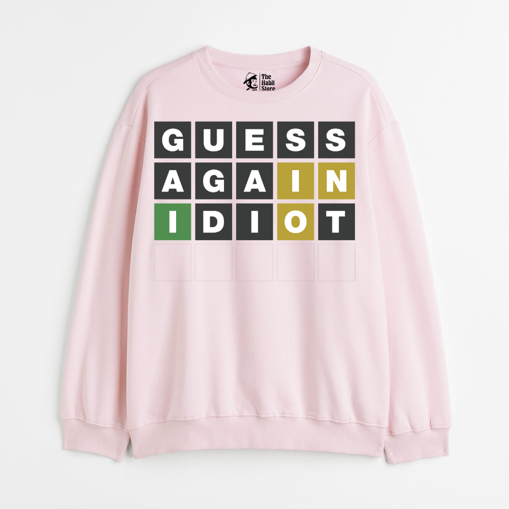 "Guess Again - Cozy Delight: Winter Bliss Unisex Oversized Sweatshirt (400 GSM)"