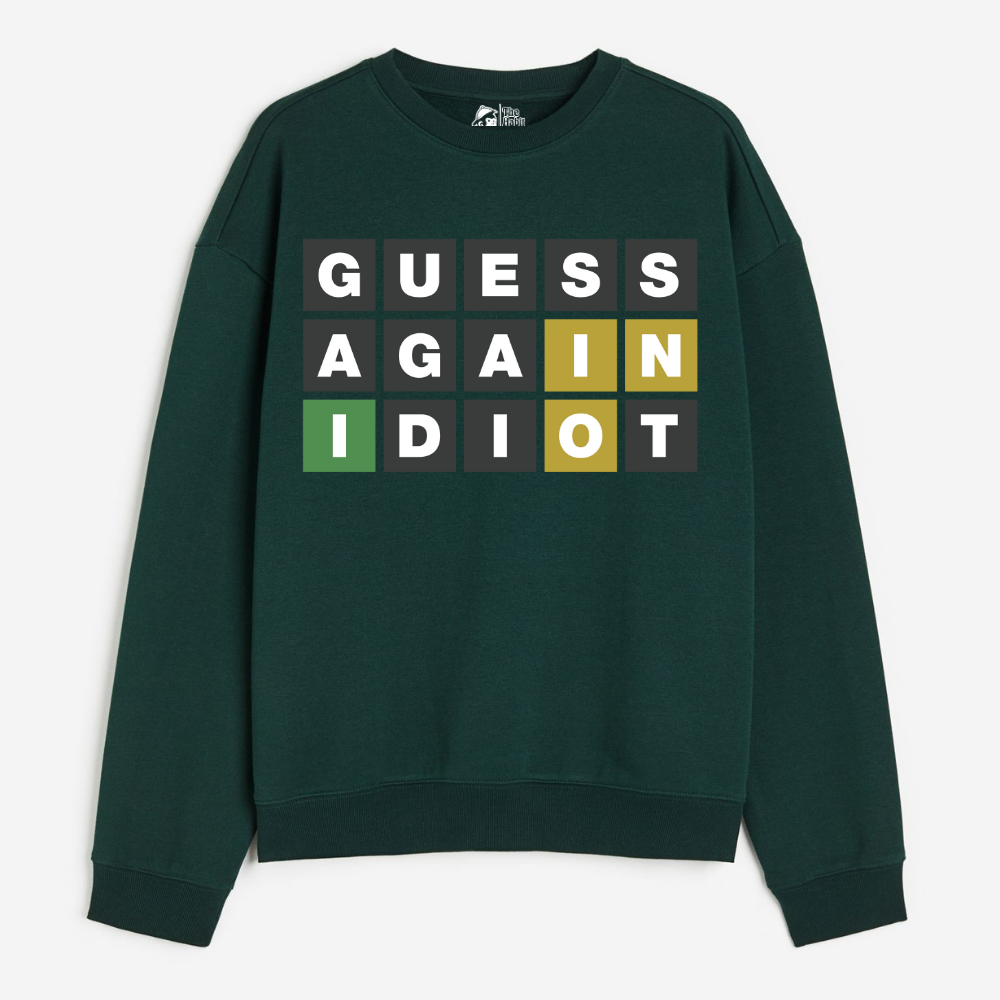 "Guess Again - Cozy Delight: Winter Bliss Unisex Oversized Sweatshirt (400 GSM)"