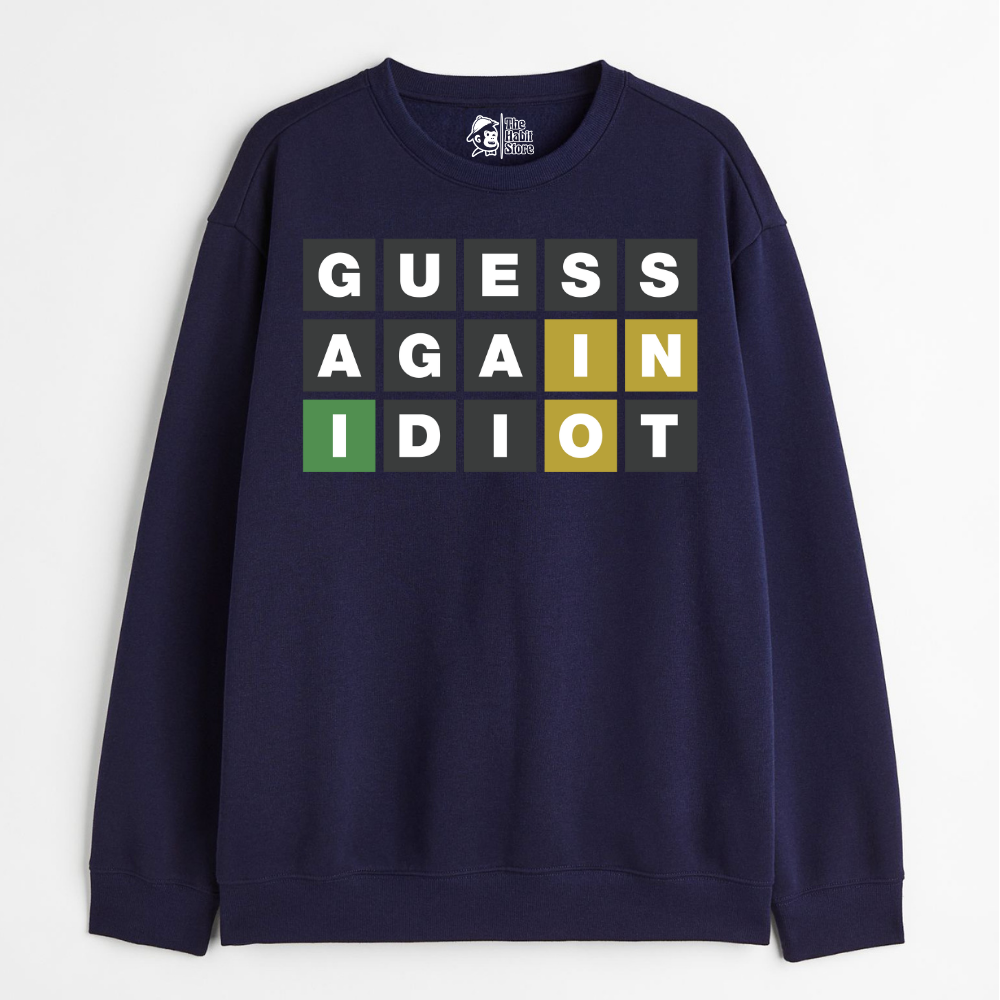 "Guess Again - Cozy Delight: Winter Bliss Unisex Oversized Sweatshirt (400 GSM)"