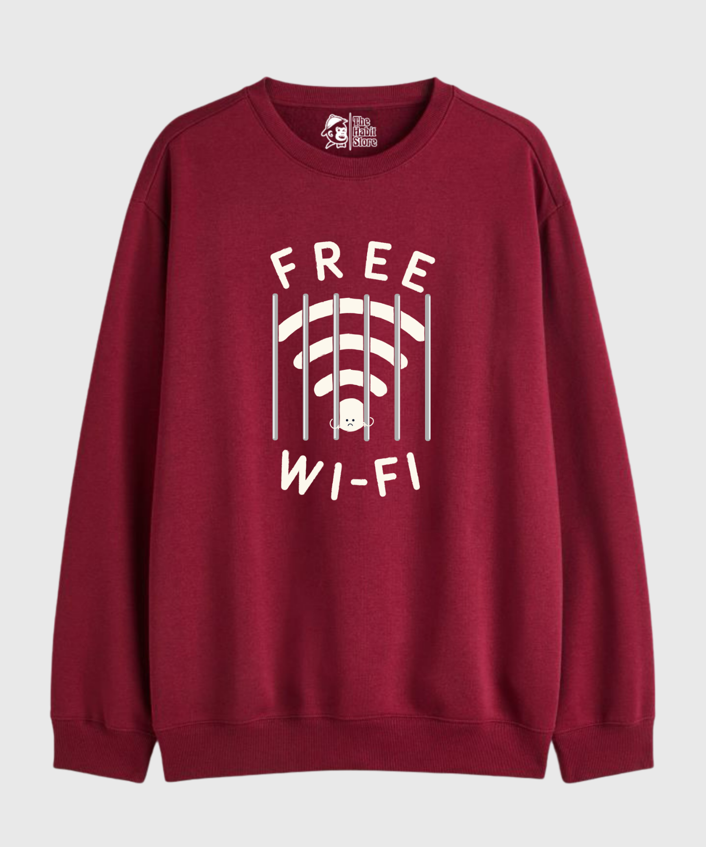 Free Wifi - Cozy Delight: Winter Bliss Unisex Oversized Sweatshirt (400 GSM)
