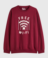 Free Wifi - Cozy Delight: Winter Bliss Unisex Oversized Sweatshirt (400 GSM)