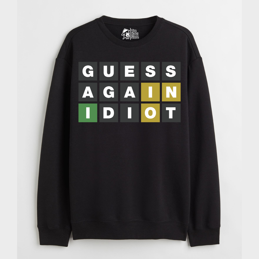 "Guess Again - Cozy Delight: Winter Bliss Unisex Oversized Sweatshirt (400 GSM)"
