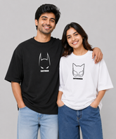 Batman / Catwoman – Couple Oversized Fit T-shirts (Set of 2)