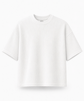 Off White — Waffle Knit Boxy Oversized T-shirt