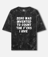 This is What Zero Was Invented For Acid Wash Oversized T-shirt | 240 GSM