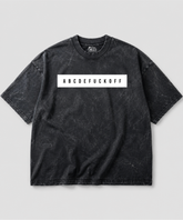 ABCDEFUCKOFF - Acid Wash Oversized T-shirt | 240 GSM
