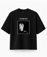 I Need More Space — Waffle Knit Boxy Oversized T-shirt