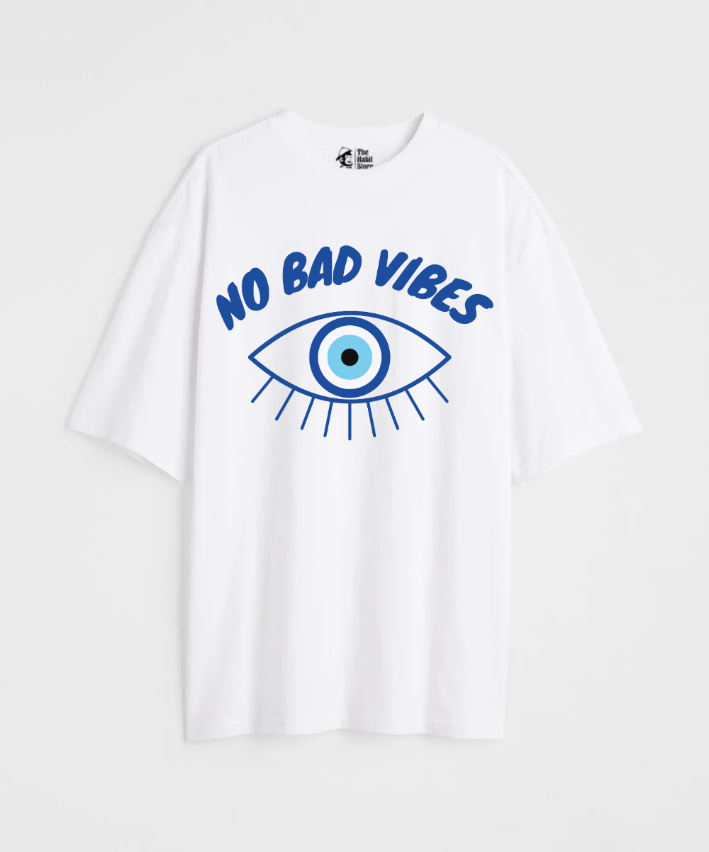 No Bad Vibes 240 GSM Unisex Oversized T-shirt